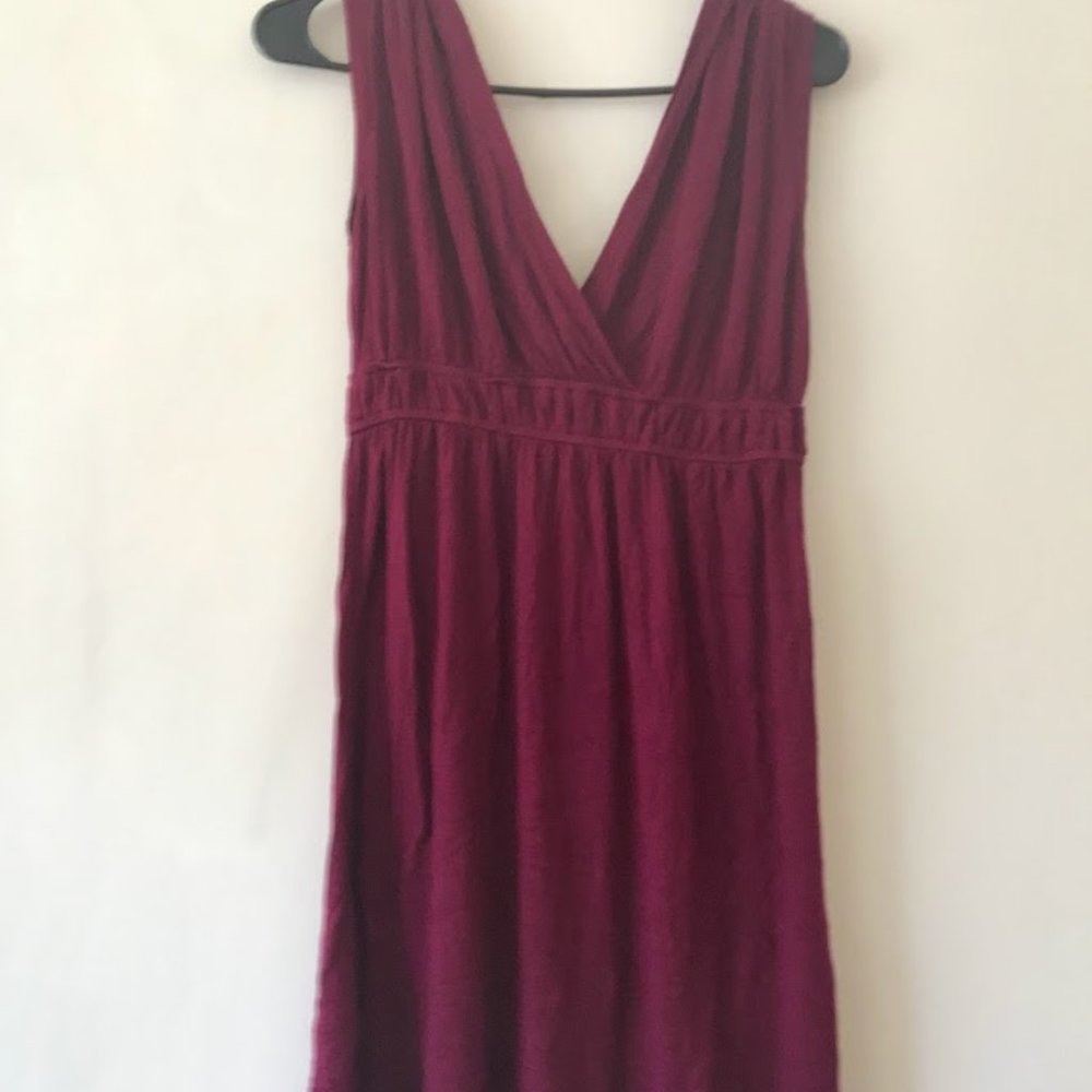 Dark Red Loft Empire Dress